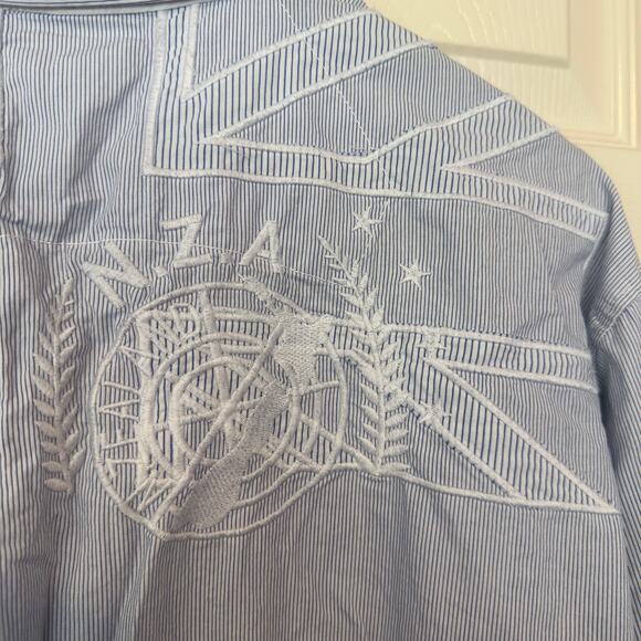 New Zealand Auckland Men’s Long Sleeve Button Down Shirt Embroidered Size XL - Picture 10 of 15